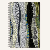 Spiral Zen Waves Notebook Notitieboek (Voorkant)