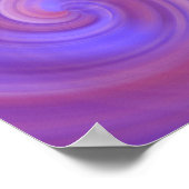 Spiral zwijn - Roze Paars Poster (Hoek)