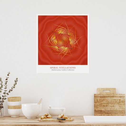 Spirale bolletjes poster (Keuken)