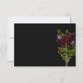 Spirale bomen Klimt geïnspireerde weddenschap RSVP (Achterkant)