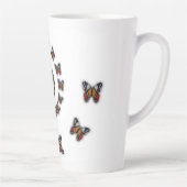 Spirale Butterflies Latte Mok (Rechts)