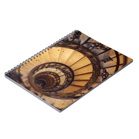 Spirale cirkeltrap trappen oude bouwtrap notitieboek (Linkerzijde)