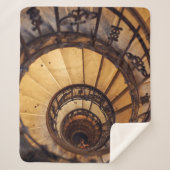 Spirale cirkeltrap trappen oude bouwtrap sherpa deken (Voorkant)