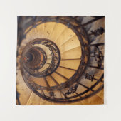 Spirale cirkeltrap trappen oude bouwtrap wandkleed (Voorkant (horizontaal))