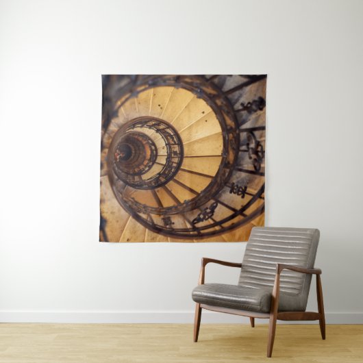 Spirale cirkeltrap trappen oude bouwtrap wandkleed (In Situ (horizontaal))