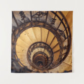 Spirale cirkeltrap trappen oude bouwtrap wandkleed (Voorkant)