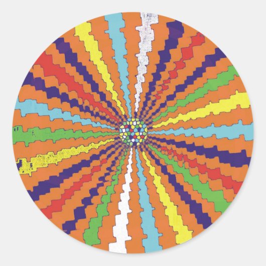 SPIRALE DISCO RONDE STICKER (Voorkant)