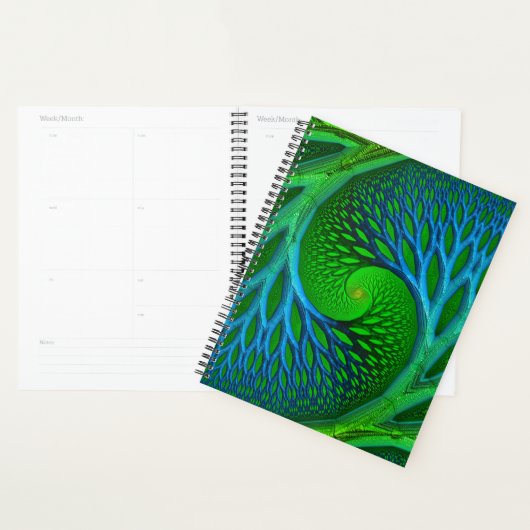 Spirale fractale boom van het leven planner (Display)