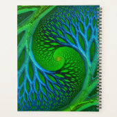 Spirale fractale boom van het leven planner (Achterkant)