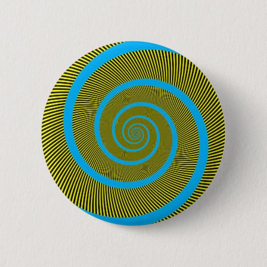 Spirale fractale kunst ronde button 5,7 cm (Voorkant)