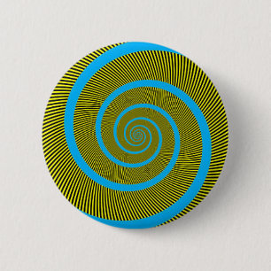 Spirale fractale kunst ronde button 5,7 cm
