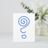 Spirale Fragezeichen Spiralfragezeichen Briefkaart (Staand voorkant)