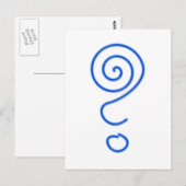 Spirale Fragezeichen Spiralfragezeichen Briefkaart (Voorkant / Achterkant)