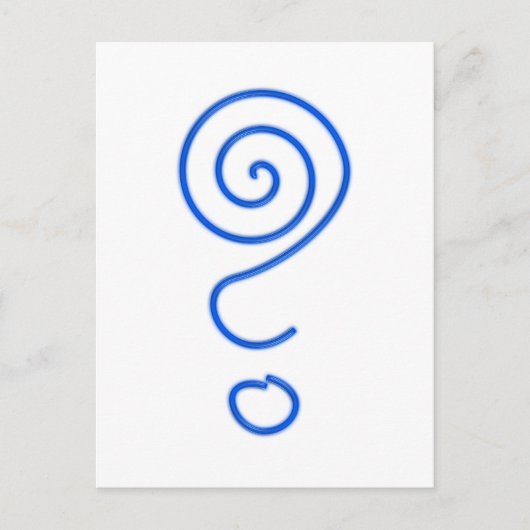 Spirale Fragezeichen Spiralfragezeichen Briefkaart (Voorkant)