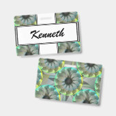 Spirale haai door Kenneth Yoncich Badge (Voor- en achterkant)