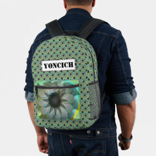 Spirale haai door Kenneth Yoncich Bedrukte Rugzak