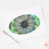 Spirale haai door Kenneth Yoncich Ovale Sticker (Envelop)