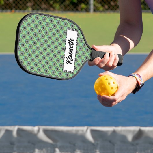 Spirale haai door Kenneth Yoncich Pickleball Paddle (Insitu)