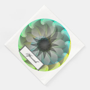 Spirale haai door Kenneth Yoncich Servetten