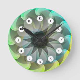 Spirale haai (Klassieke kant) door Kenneth Yoncich Ronde Klok