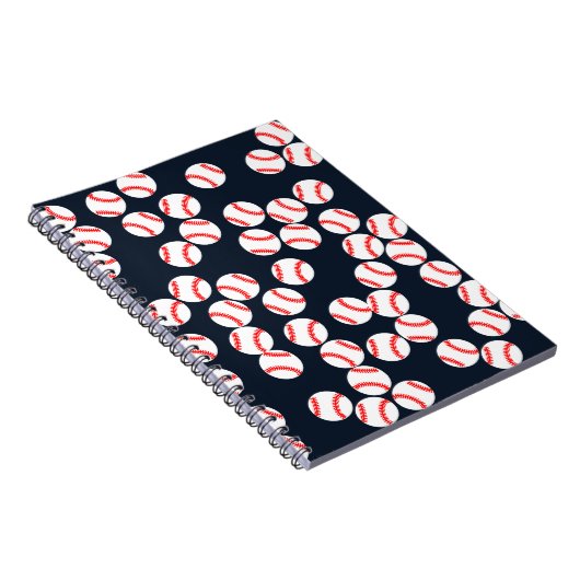 Spirale honkballaptop notitieboek (Rechterzijde)