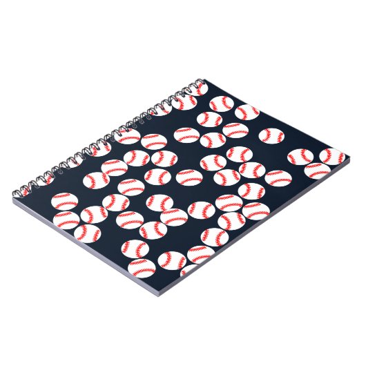 Spirale honkballaptop notitieboek (Linkerzijde)