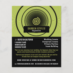 Spirale hypnose, Hypnotist Event Entertainer Flyer