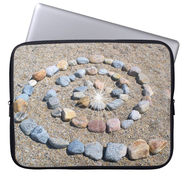 Spirale laptophoes laptop sleeve (Voorkant)