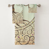 Spirale levensboom - Yggdrasil Bad Handdoek (Insitu)