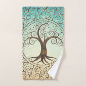 Spirale levensboom - Yggdrasil Bad Handdoek (Handdoek)