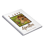 SPIRALE NOTEBOOK-GIRAFFE IK HOOR VAN W/KLANTNAAM NOTITIEBOEK (Rechterzijde)