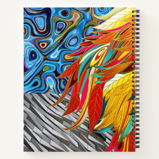 Spirale Notitieboek Abstracte kleuren (Achterkant)