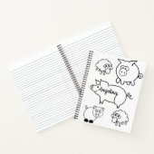Spirale Notitieboeken voor het kleuren van varkens (Binnen)
