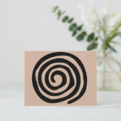Spirale petroglyph Aztec stamkunst Briefkaart (Staand voorkant)