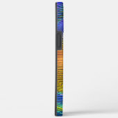 Spirale regenboog met reliëf en romige strepen Case-Mate iPhone case (Achterkant / Rechts)