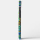 Spirale regenboog met reliëf en romige strepen Case-Mate iPhone case (Achterkant / Links)