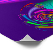 Spirale regenboogbuizen poster (Hoek)