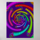 Spirale regenboogbuizen poster (Voorkant)