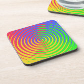 Spirale regenboogstralen, Onderzetters van harde k (Linkerzijde)