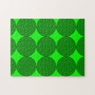 Spirale spiegels voor optische illusie Neon Green  Legpuzzel