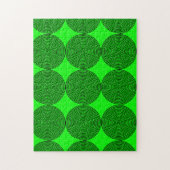 Spirale spiegels voor optische illusie Neon Green Legpuzzel (Verticaal)