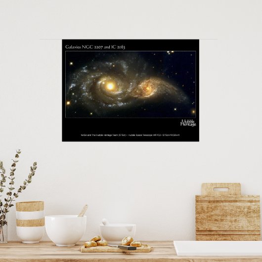 Spirale sterrenstelsels poster (Keuken)