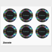 Spirale Stickers van glas (Vel)