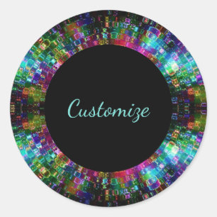 Spirale Stickers van glas