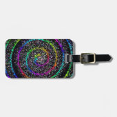 Spirale Stippen Bagagelabel (Voorkant horizontaal)