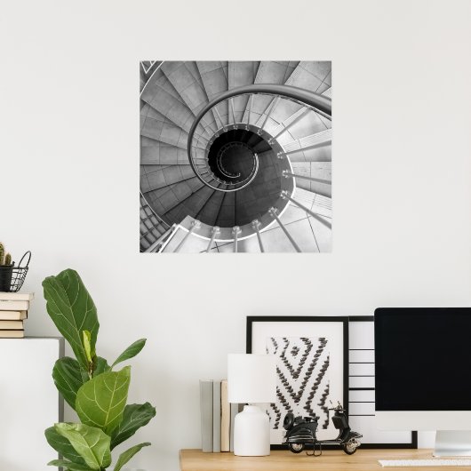 Spirale trap 04 poster (Thuiskantoor)