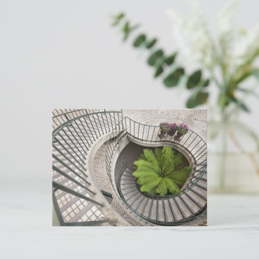 Spirale trap in het Embarcadero-centrum Briefkaart (Staand voorkant)