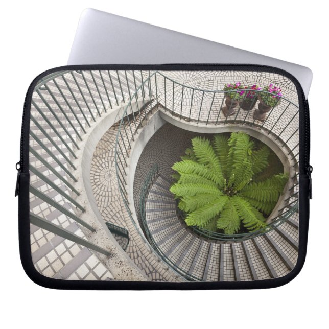 Spirale trap in het Embarcadero-centrum Laptop Sleeve (Voorkant)