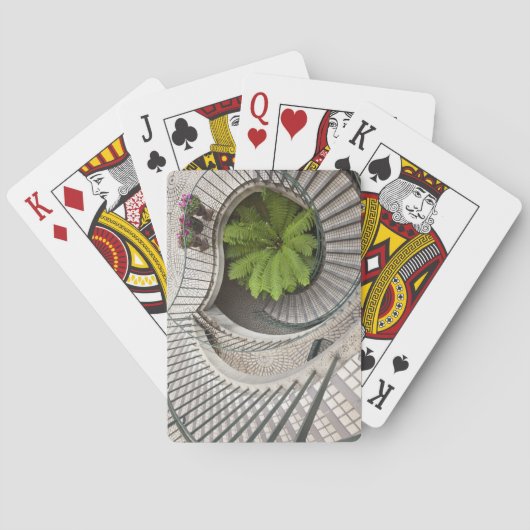 Spirale trap in het Embarcadero-centrum Speelkaarten (Achterkant)