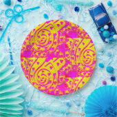 Spirale vlam! papieren bordje (Feest)